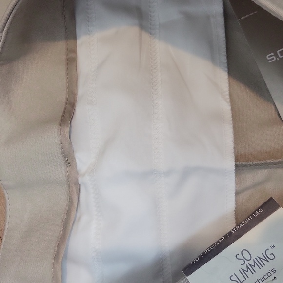 CHICO'S Tan So Slimming Katherine Regular Straight Pant in Putty - Picture 6 of 14